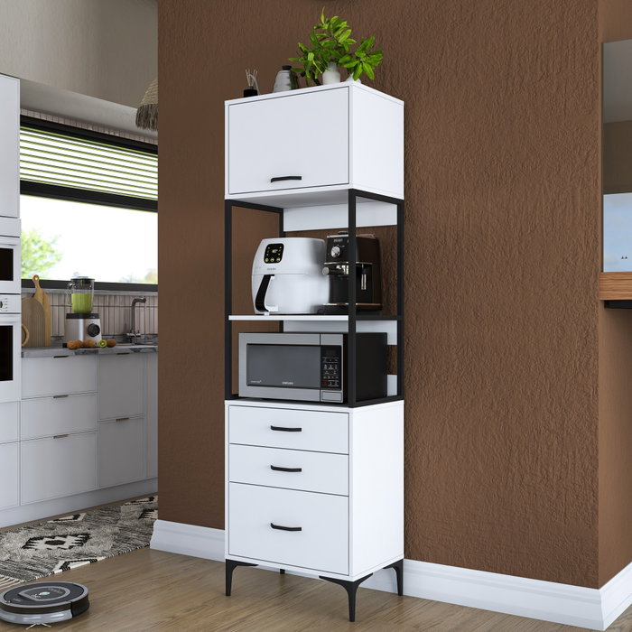 Hanah Home Gabinete Multipropósito Blanco JE135 - 3101